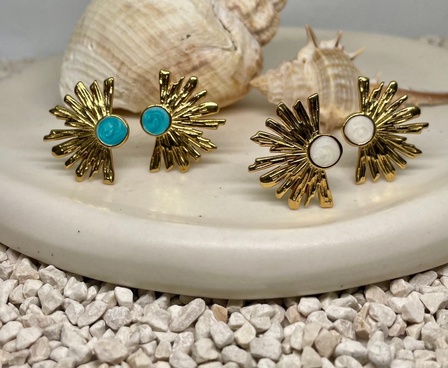 Sunburst Elegance Statement Earrings