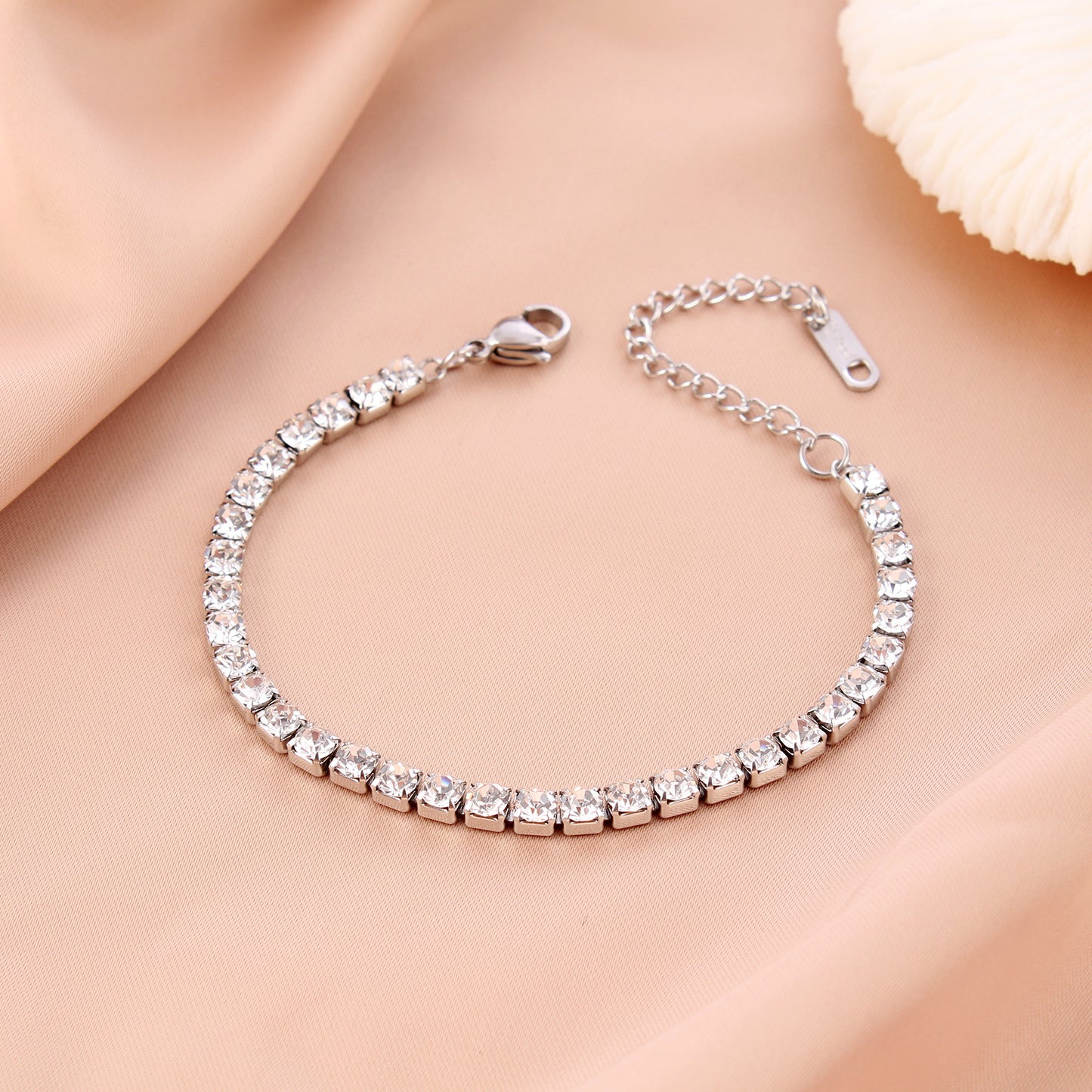 Timeless Elegance: Classic Tennis Bracelet in Silver