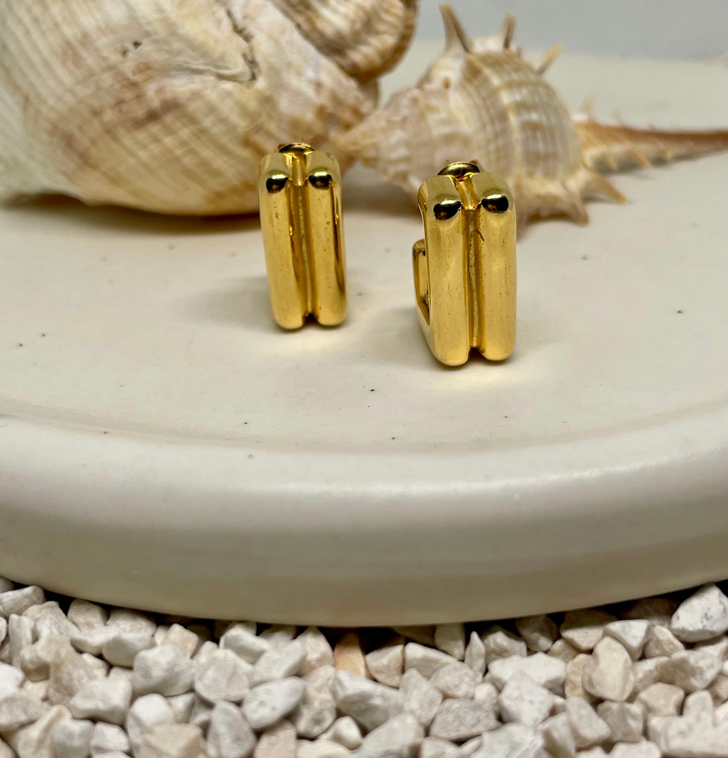 Minimalist Bar Stud Earrings - Gold & Silver