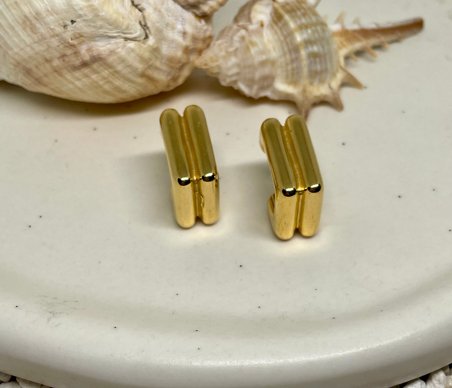 Minimalist Bar Stud Earrings - Gold & Silver