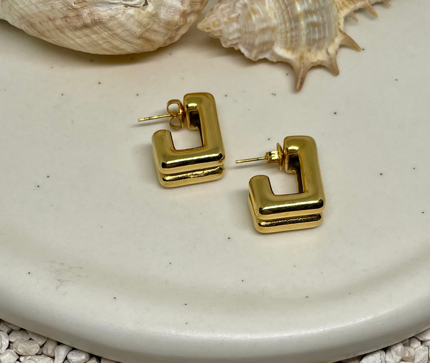 Minimalist Bar Stud Earrings - Gold & Silver