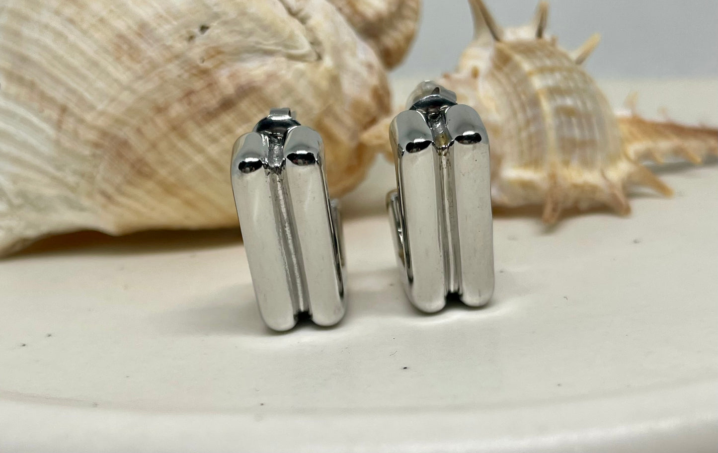 Minimalist Bar Stud Earrings - Gold & Silver