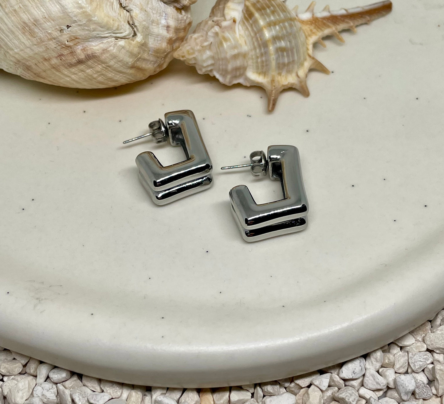 Minimalist Bar Stud Earrings - Gold & Silver