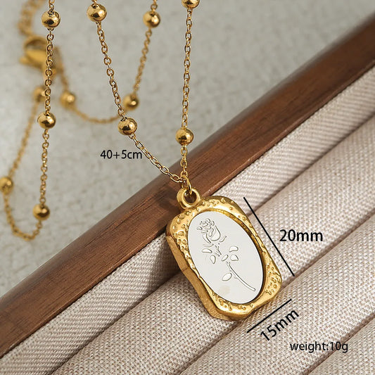 Rose Medallion Necklace